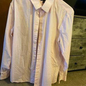 Pink Floral Dress Shirt